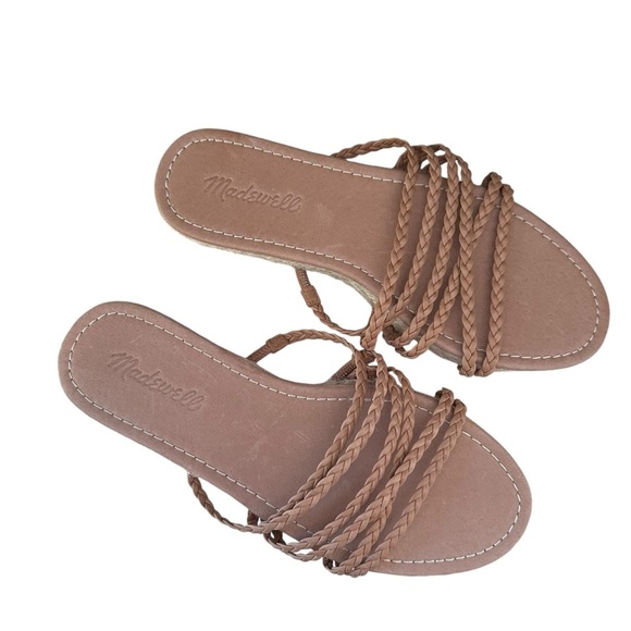 Madewell | The Kathryn Espadrille Leather Slide Sandal Size 7 NWOT - Picture 8 of 10